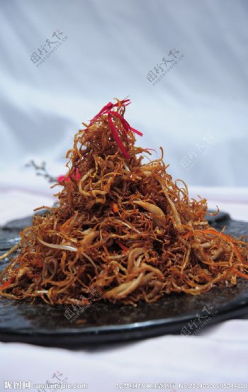 茶树菇煸肚丝图片