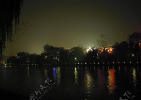 杭州运河夜景图片