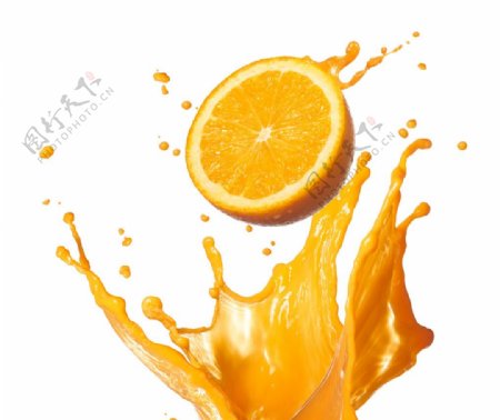 唯美橙子图片