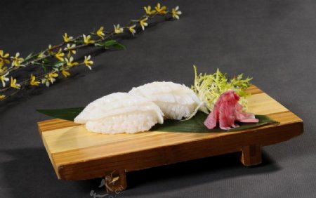 墨鱼寿司图片