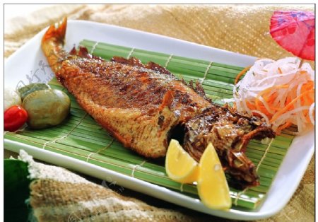 日式烤黄鱼图片