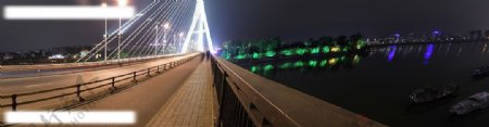 三县洲大桥180度全景图片