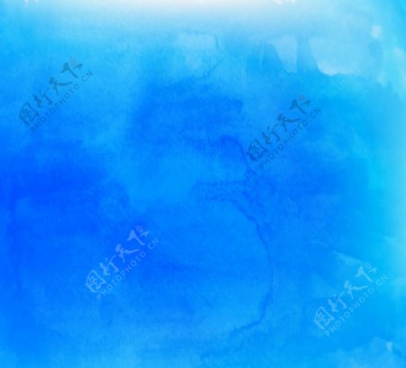 蓝色水彩背景矢量素材图片