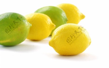 黄柠檬青柠檬图片