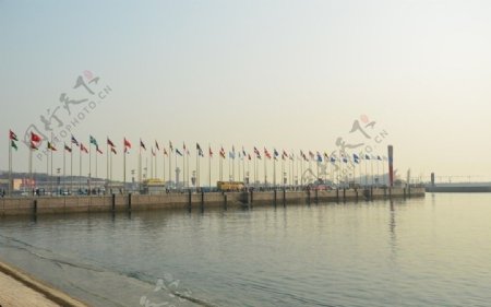 奥运纪念墙码头图片