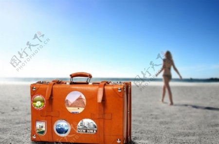 沙滩旅行包图片