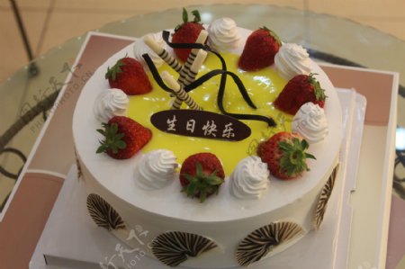 生日蛋糕草莓蛋糕水果蛋糕图片