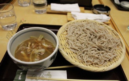 日本美食荞麦面图片
