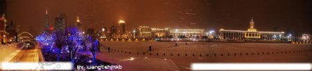 天津的暴风雪之夜图片