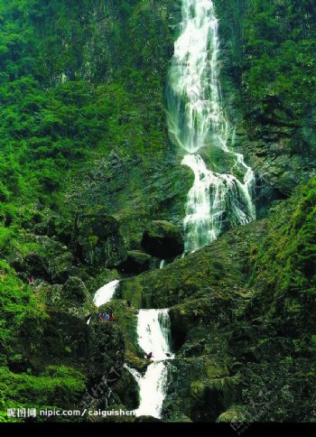 霍童双仙谷瀑布图片