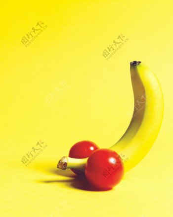 香蕉西红柿水果图片