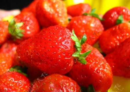 鲜红的新鲜草莓图片