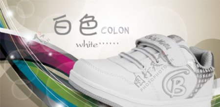 淘宝商城春季新款童鞋白色泡泡广告图图片