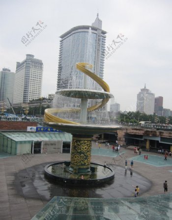 天府广场喷泉图片