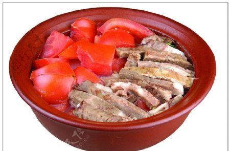 西红柿牛腩砂锅图片