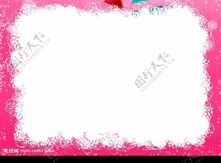 浪漫柔情之相框系列粉色图片