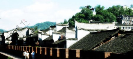 凤凰城古城墙图图片