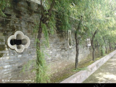 中式古典围墙图片