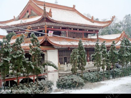 风雪中的零陵城图片