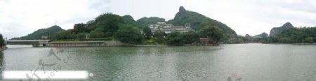 桂林桂湖全景图片