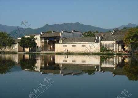 宏村景色图片