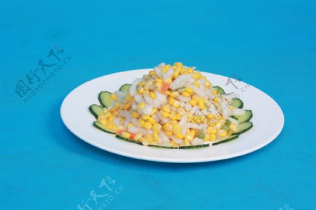 玉米虾仁图片