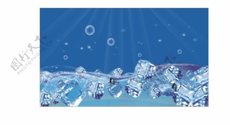 水冰海洋泡泡图片
