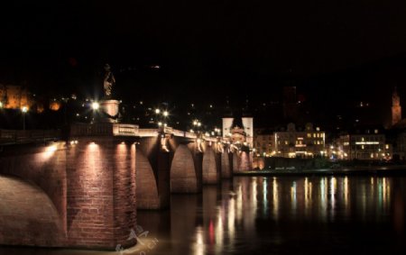 海德堡之夜图片