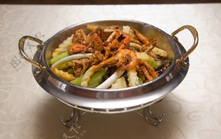 麻辣海鲜锅图片