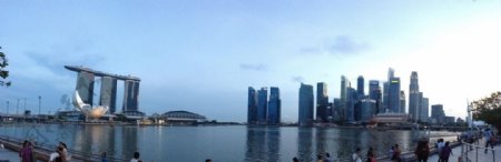 新加坡金融商务区眺望图片