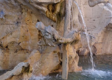 罗马四河喷泉图片