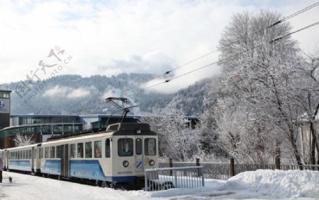 瑞士雪景图片