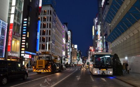 日本东京银座商业街图片