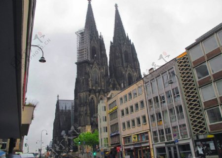 德国科隆双顶大教堂图片