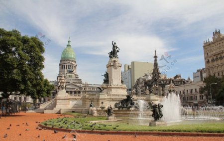 布宜诺斯艾利斯国会广场图片