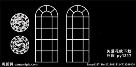 矢量橱窗设计图片