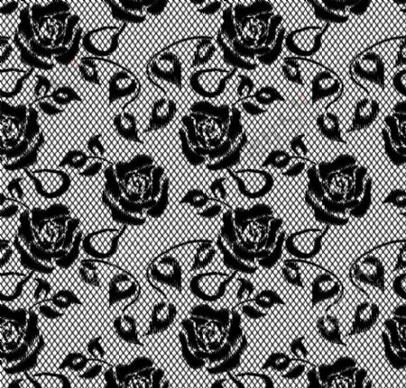 网状丝织欧式花纹玫瑰图片