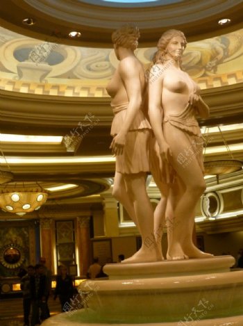 凯撒皇宫酒店的雕像图片