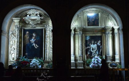大教堂壁画图片