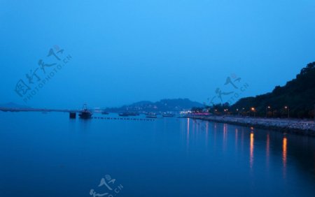 香港长洲岛夜景图片