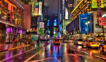 纽约广场夜景图片