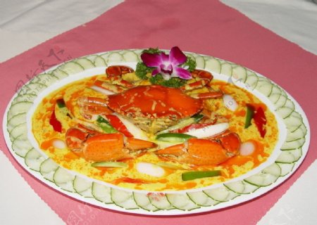 皇牌咖喱蟹图片