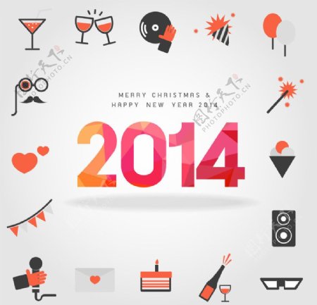 2014新年背景图片