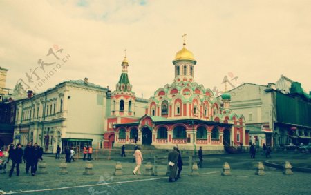 俄罗斯红场教堂图片