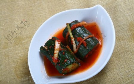 韩式小菜腌黄瓜图片