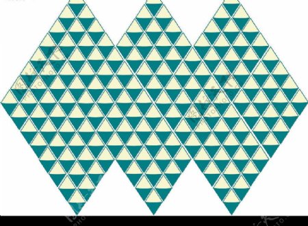 三角形拼成的凌形图案图片
