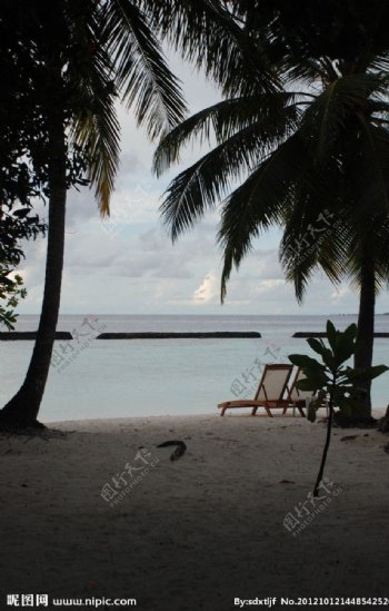 椰子岛海边图片
