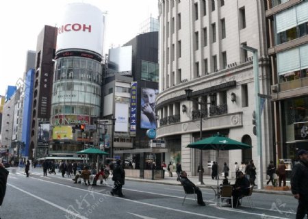 日本东京银座街景图片