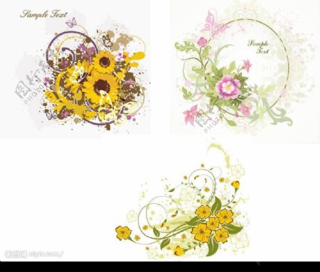 各种花朵矢量素材3图片