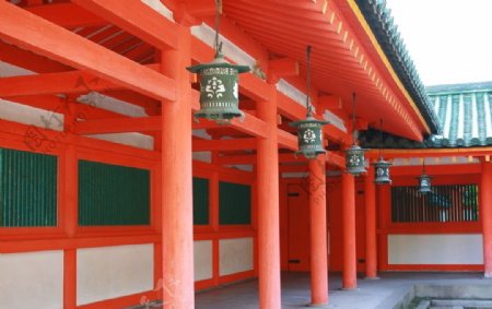 日本京都平安神宫日本古建筑图片
